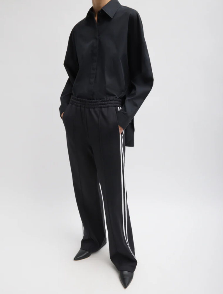 Tibi Active Knit Scottie Striped Jogger