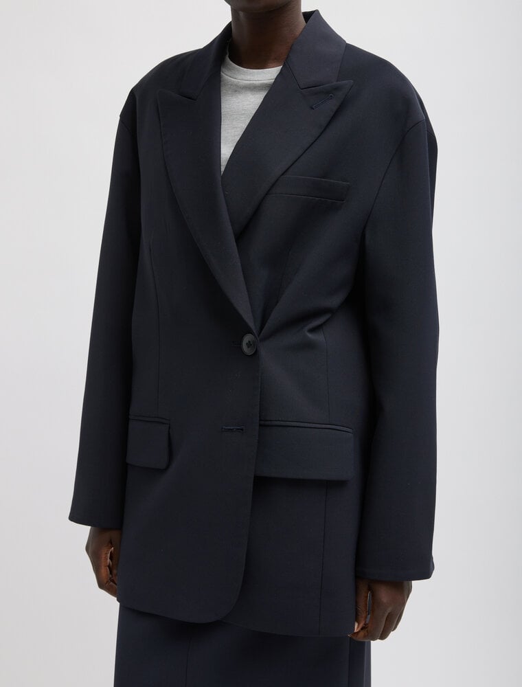 Tibi Tropical Wool Liam Blazer