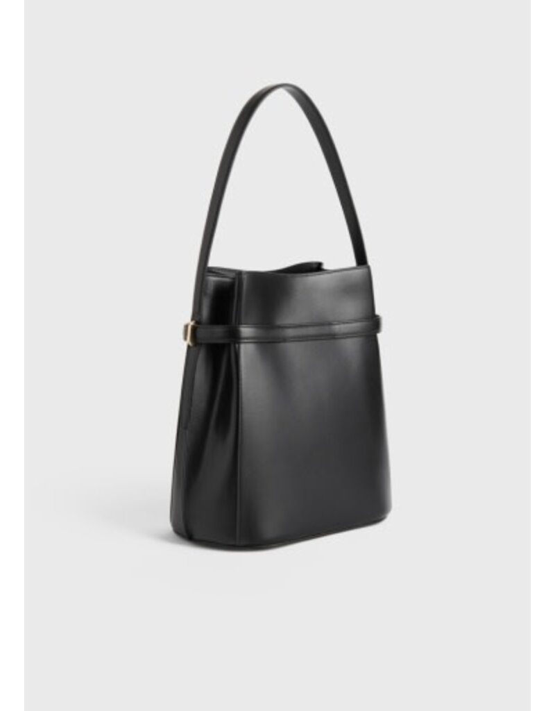 Toteme Belted leather bucket bag