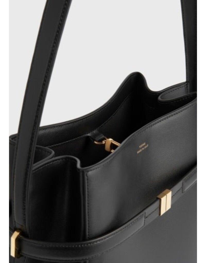 Toteme Belted leather bucket bag