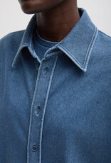 Tibi Stretch Denim Easy Shirt