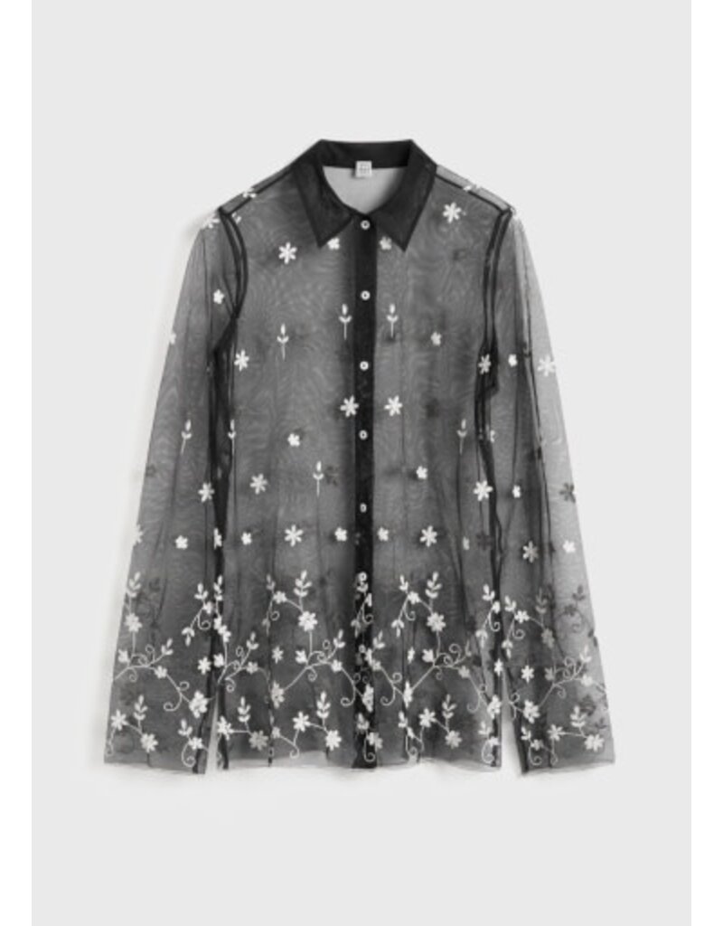 Toteme Floral Tulle   Shirt