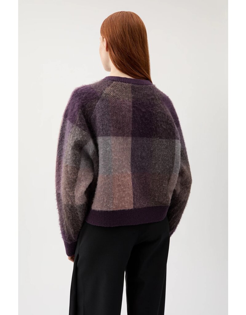 Rodebjer Nina Check Knitted Sweater