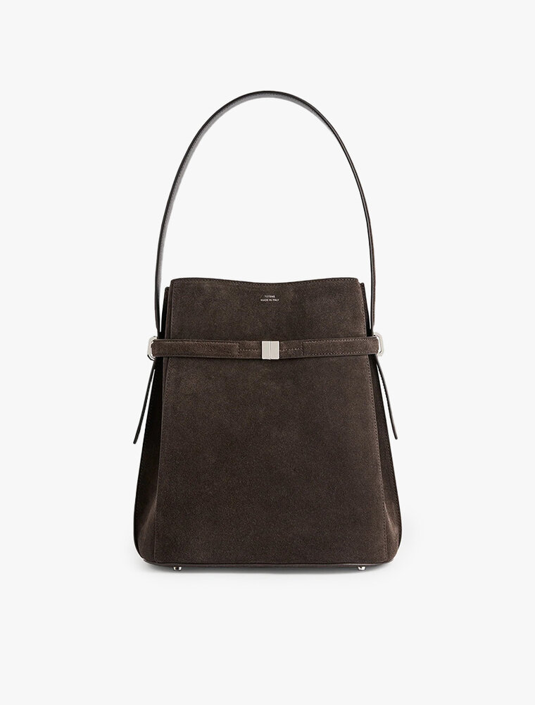 Toteme Belted suede bucket bag