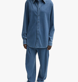 Tibi Stretch Denim Easy Shirt