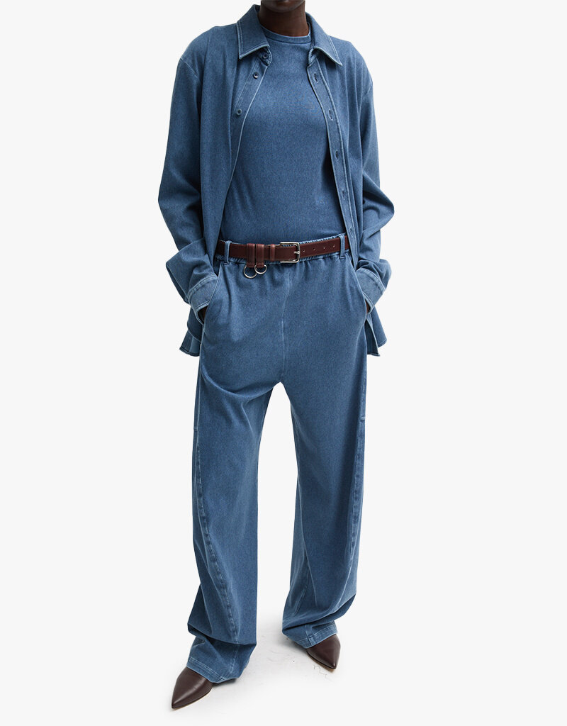Tibi Stretch Denim Knit Winslow Pant