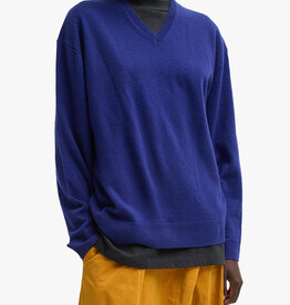 Tibi Washable Cashmere Easy VNeck Sweater