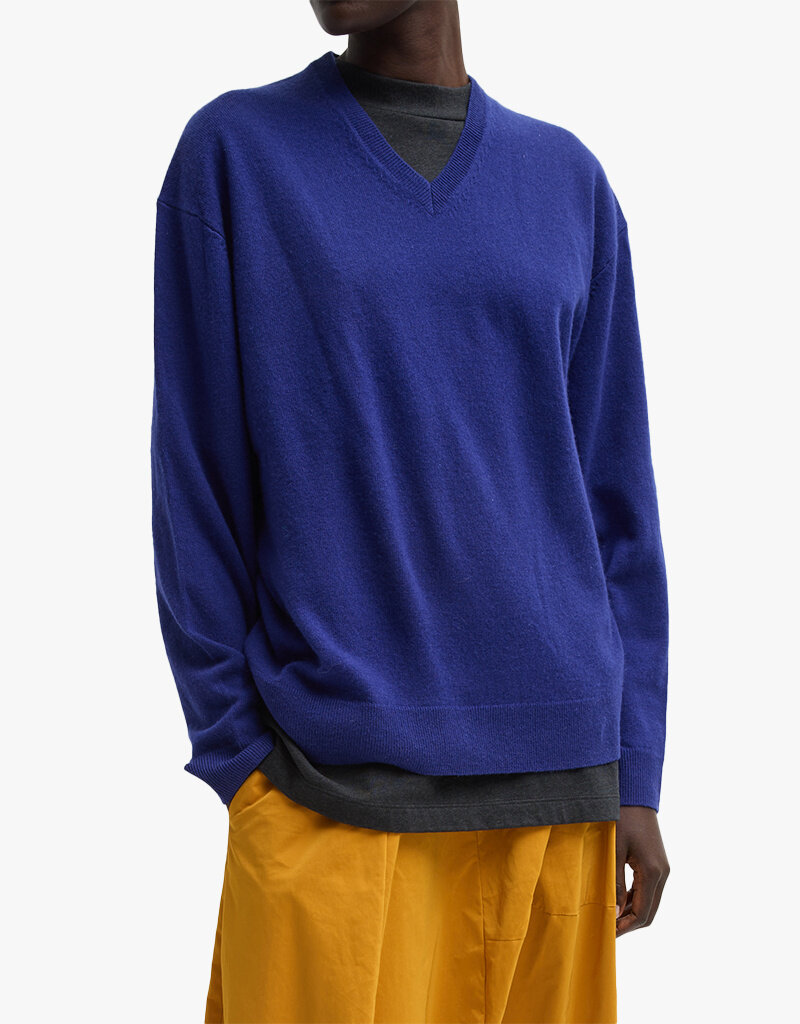 Tibi Washable Cashmere Easy VNeck Sweater