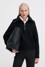 Filippa K Ribbed Wool Half Zip Sweater