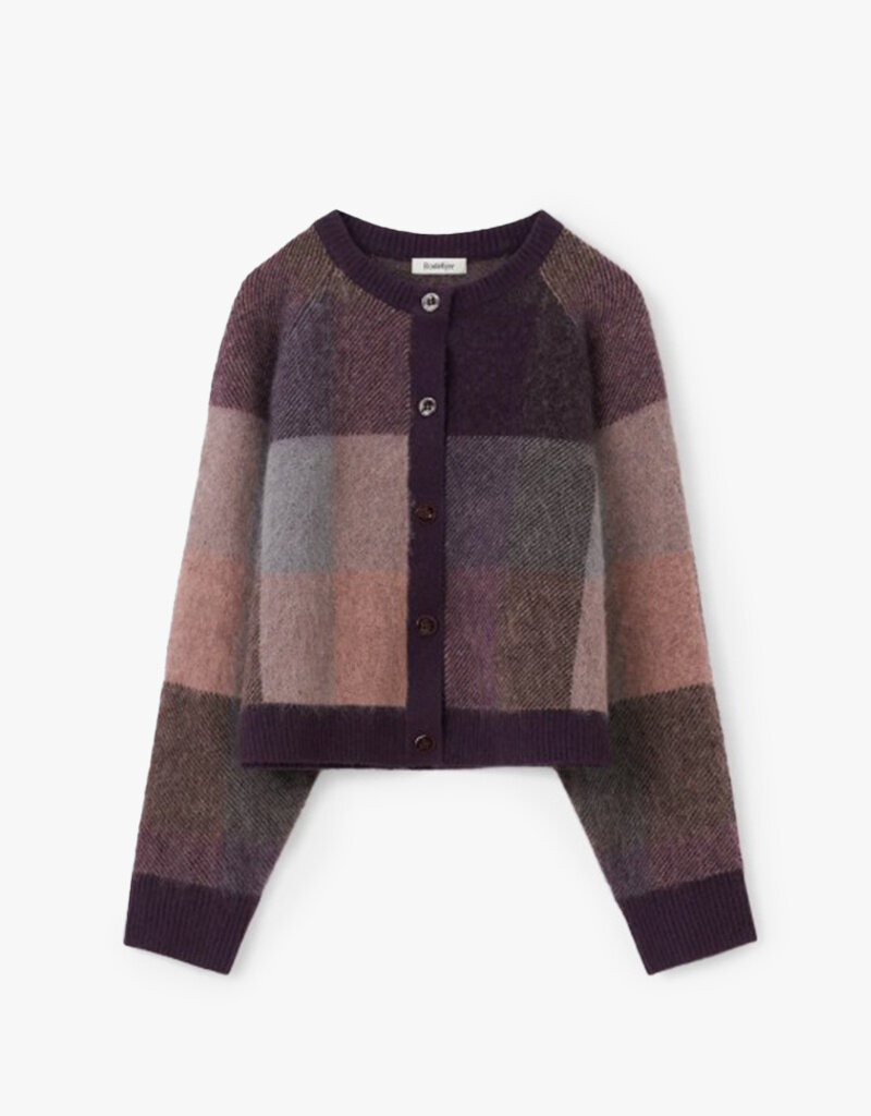 Rodebjer Nina Check Knitted Sweater