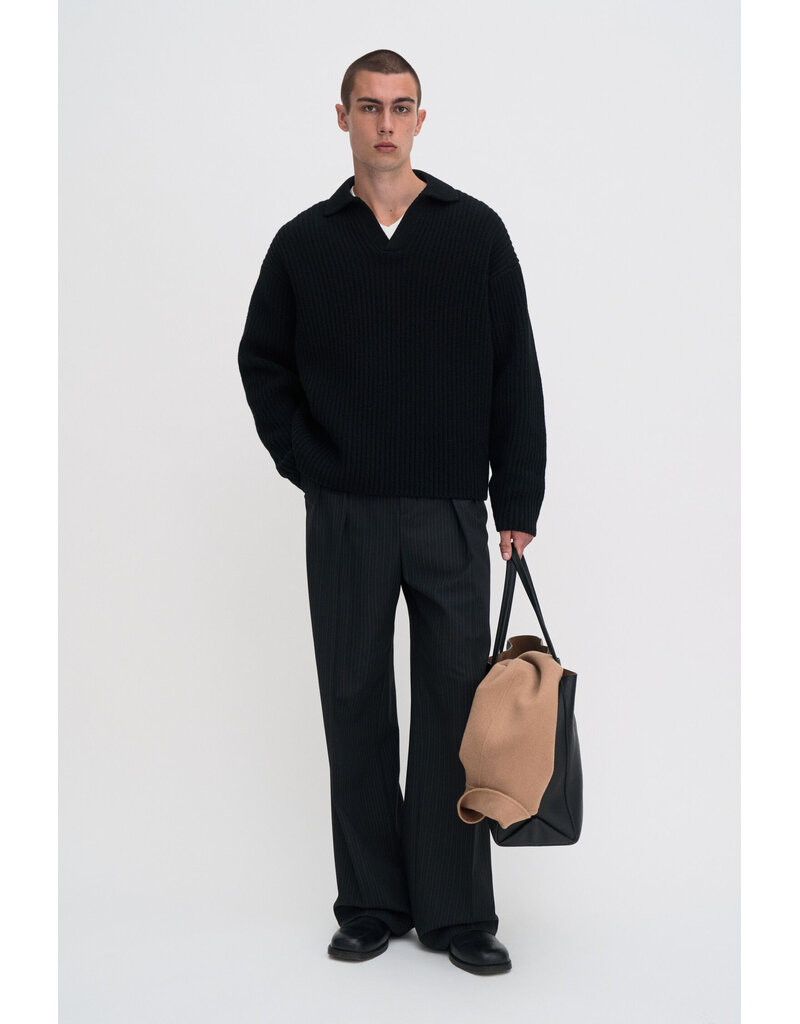 Filippa K Chunky Ribbed Wool Polo