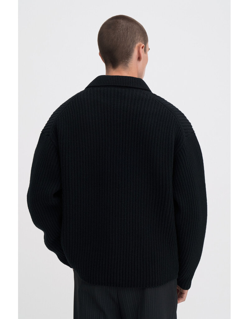 Filippa K Chunky Ribbed Wool Polo