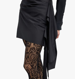 Tibi Italian Sporty Nylon Ribbon Skirt