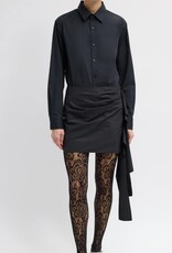 Tibi Italian Sporty Nylon Ribbon Skirt