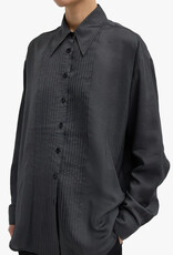 Tibi Silk Voile Easy Pintucked Shirt