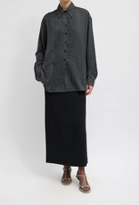 Tibi Silk Voile Easy Pintucked Shirt