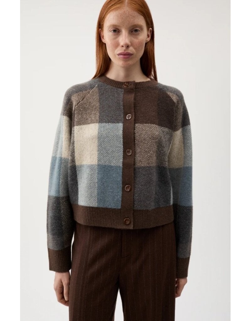 Rodebjer Nina Check Knitted Sweater