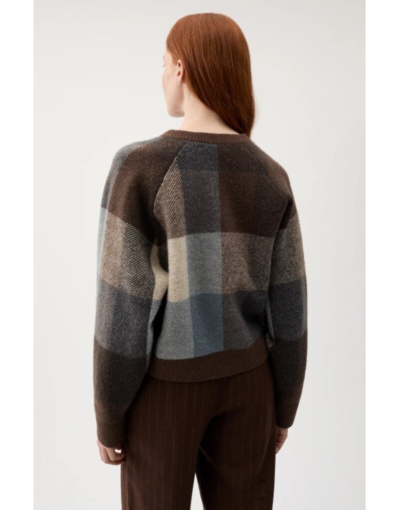 Rodebjer Nina Check Knitted Sweater