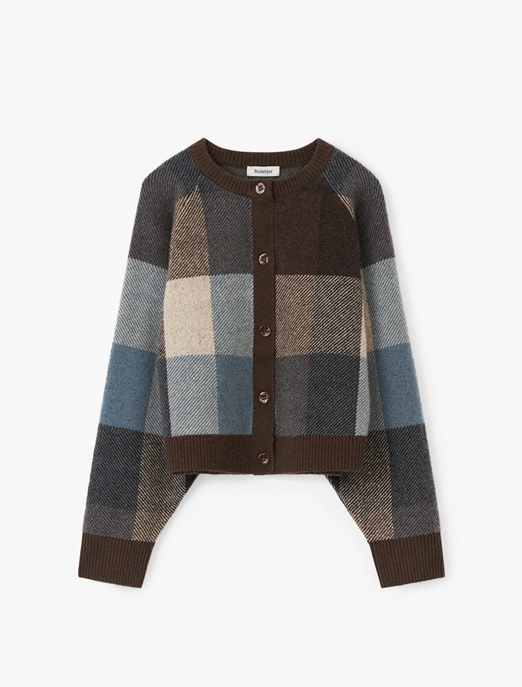 Rodebjer Nina Check Knitted Sweater