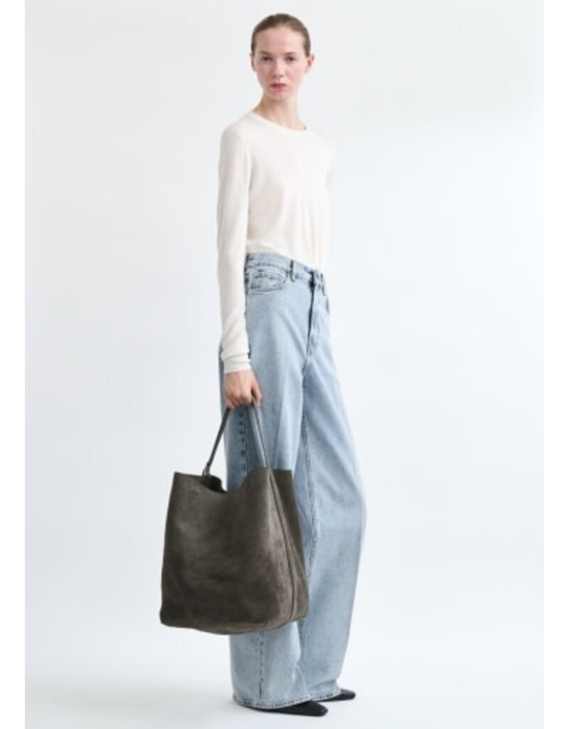 Toteme Belted suede tote