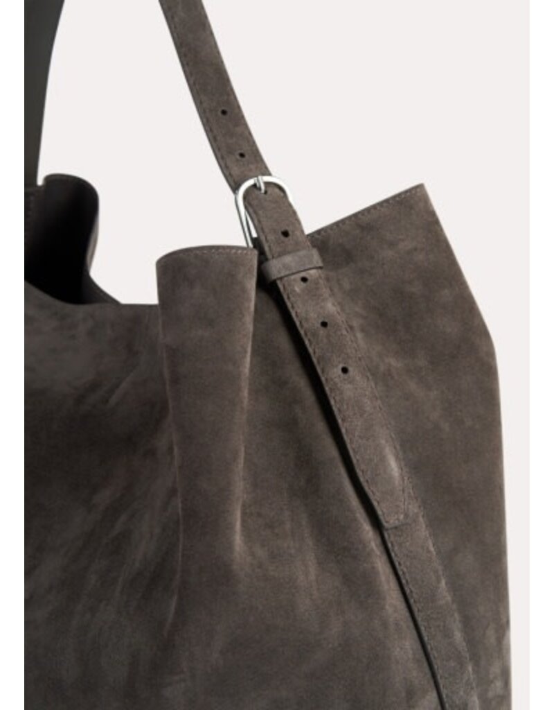 Toteme Belted suede tote