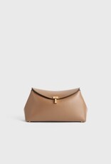 Toteme T-Lock leather clutch