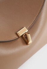Toteme T-Lock leather clutch