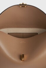 Toteme T-Lock leather clutch