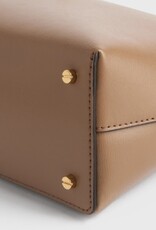 Toteme T-Lock leather clutch