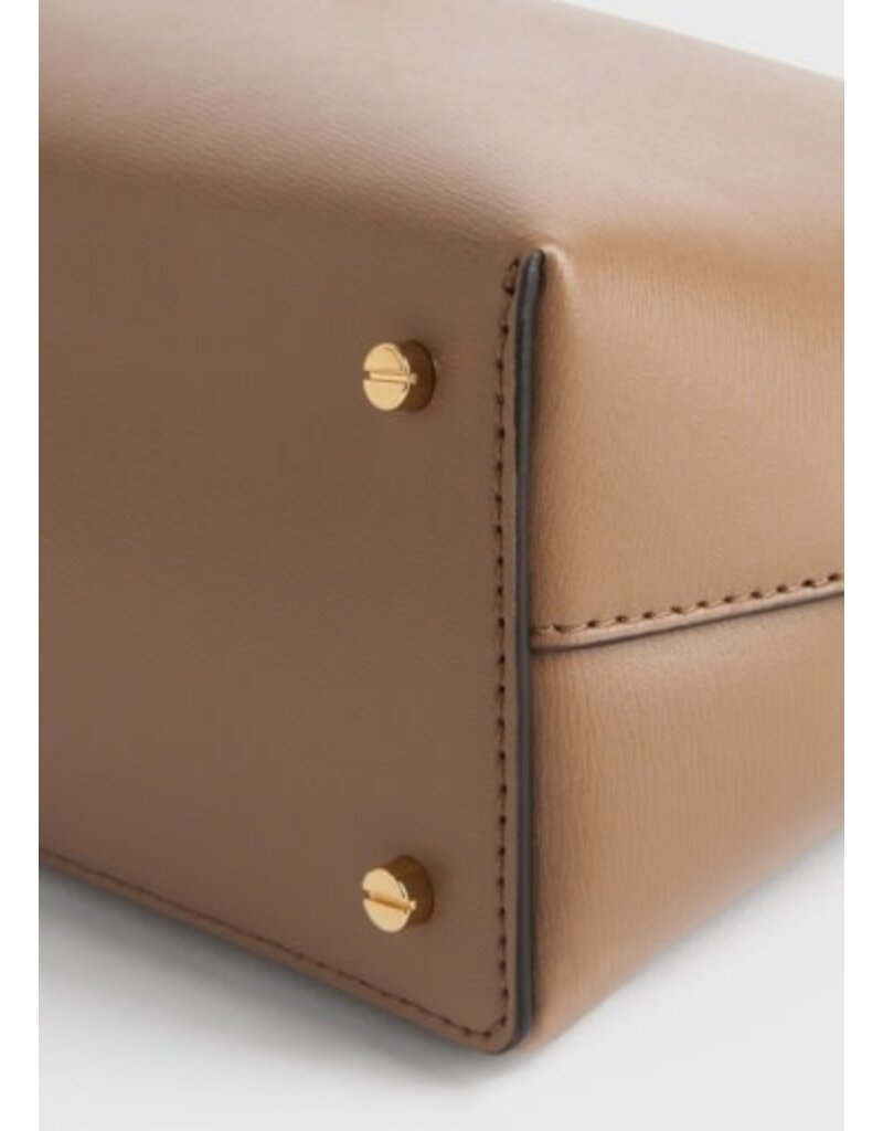 Toteme T-Lock leather clutch