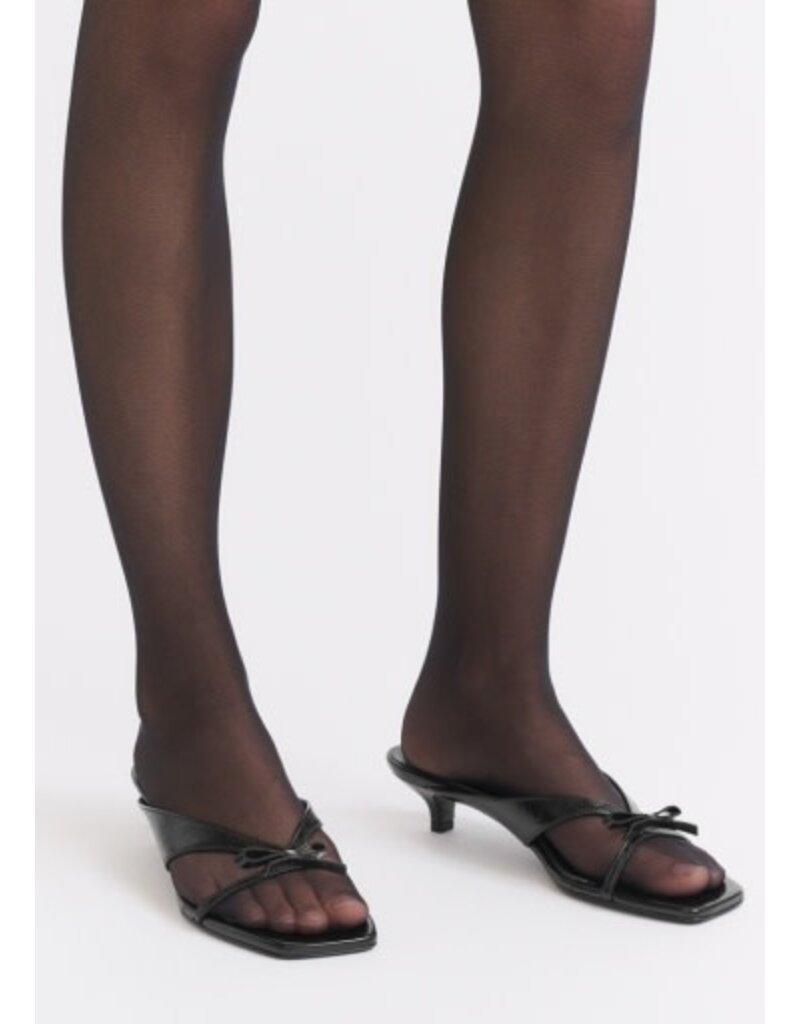 Toteme Bow satin sandals