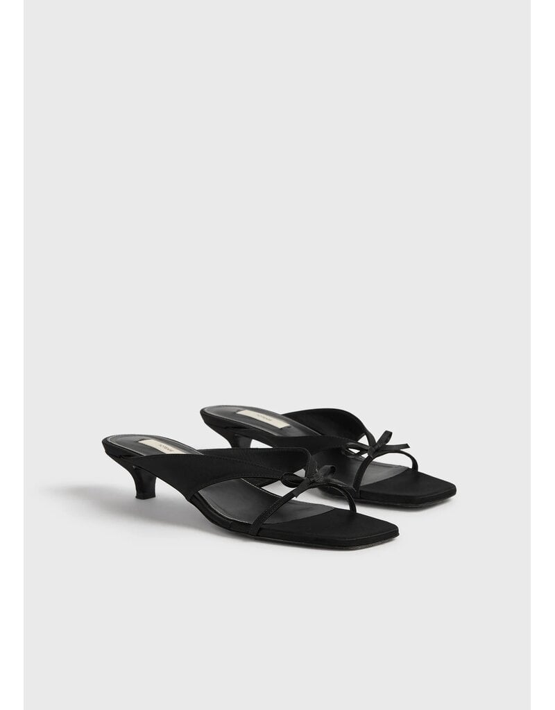 Toteme Bow satin sandals