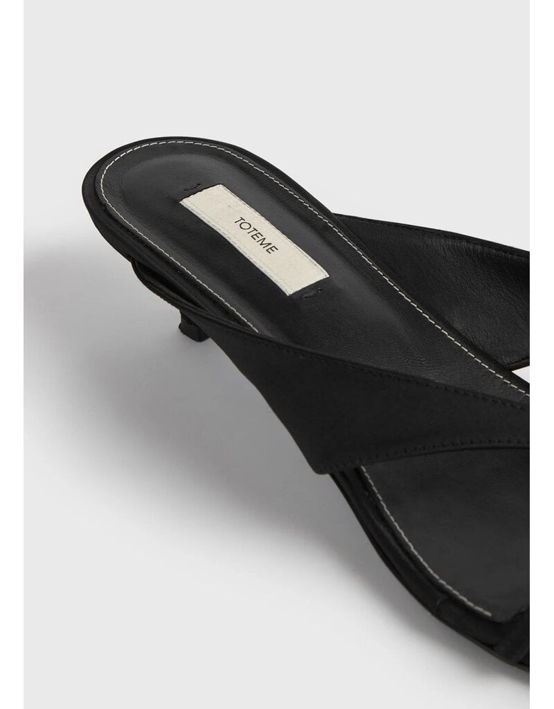 Toteme Bow satin sandals