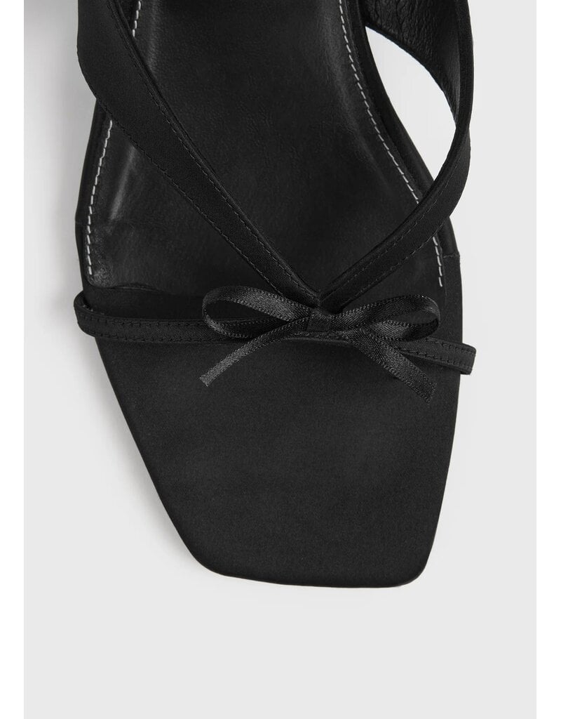 Toteme Bow satin sandals
