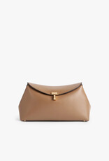 Toteme T-Lock leather clutch