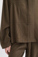 Toteme Monogram flannel pj top