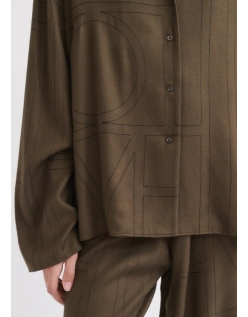 Toteme Monogram flannel pj top