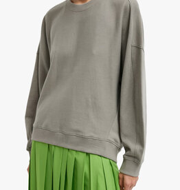 Tibi Lightweight Sweatshirting Crewneck Sweatshirt