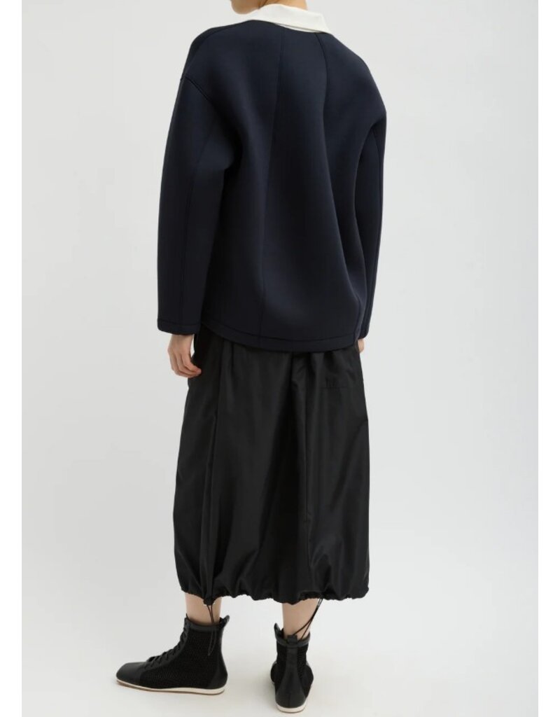 Tibi Italian Sporty Nylon Midi Anorak Skirt