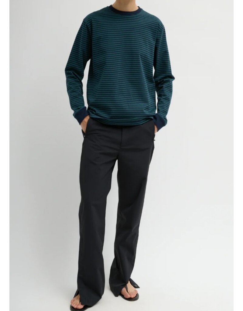 Tibi Striped Perfect T Crewneck Unisex LS