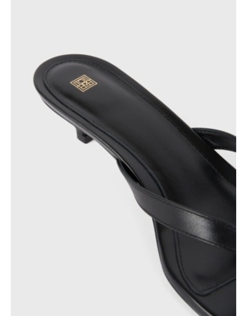 Toteme Leather Heeled Flip Flops