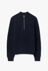 Filippa K Ribbed Wool Half Zip Sweater