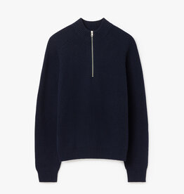 Filippa K Ribbed Wool Half Zip Sweater