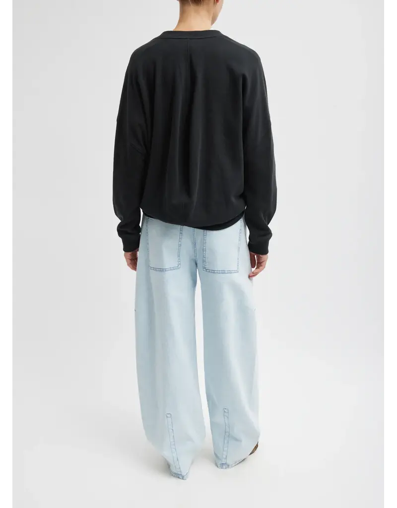 Tibi Light Weight Sweatshirting Crewneck Sweatshirt