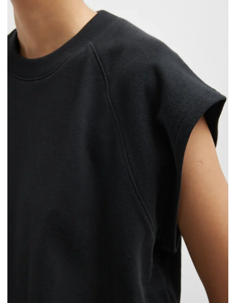 Tibi Light Weight Sweatshirting Sleeveless  Easy Top