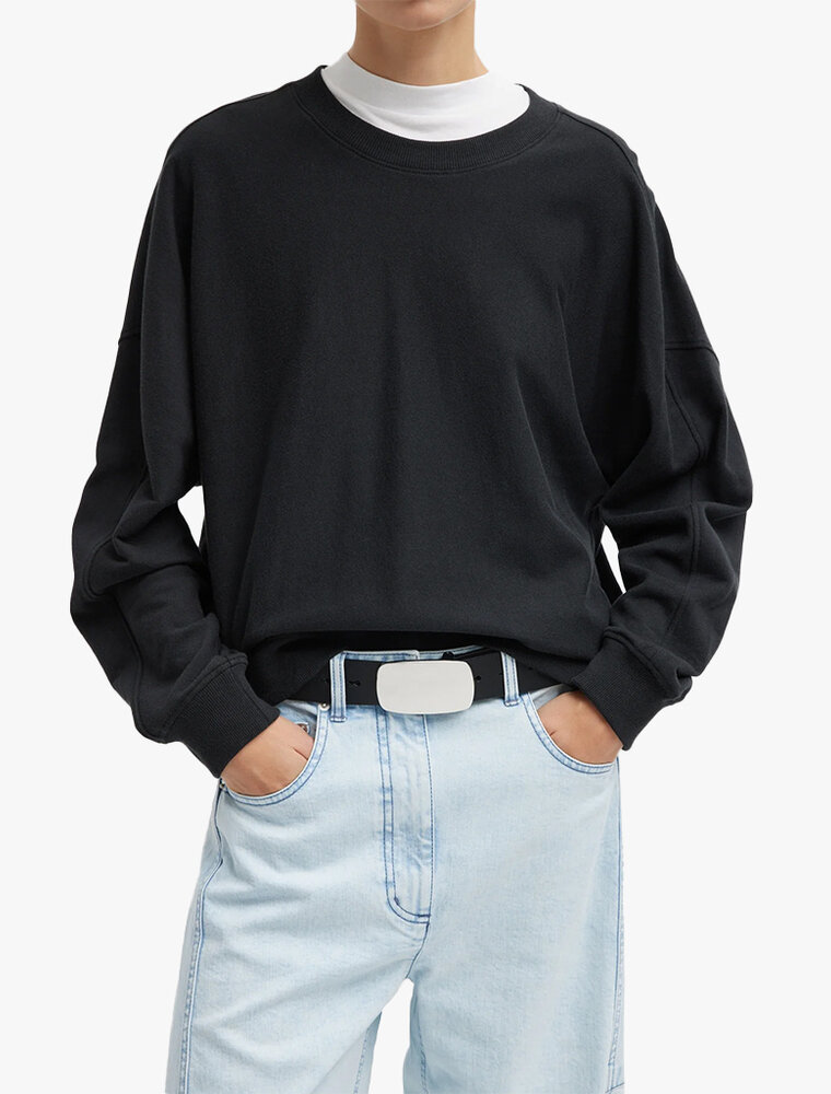 Tibi Light Weight Sweatshirting Crewneck Sweatshirt