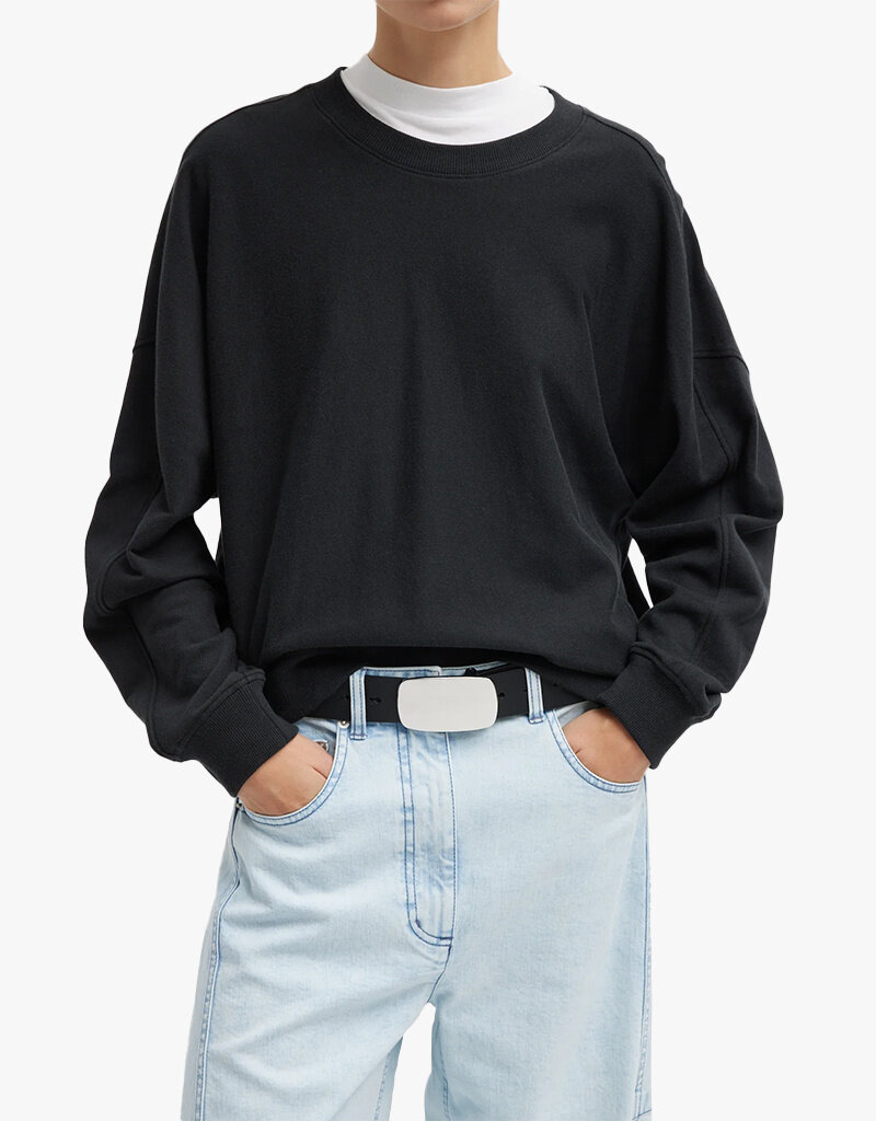 Tibi Light Weight Sweatshirting Crewneck Sweatshirt