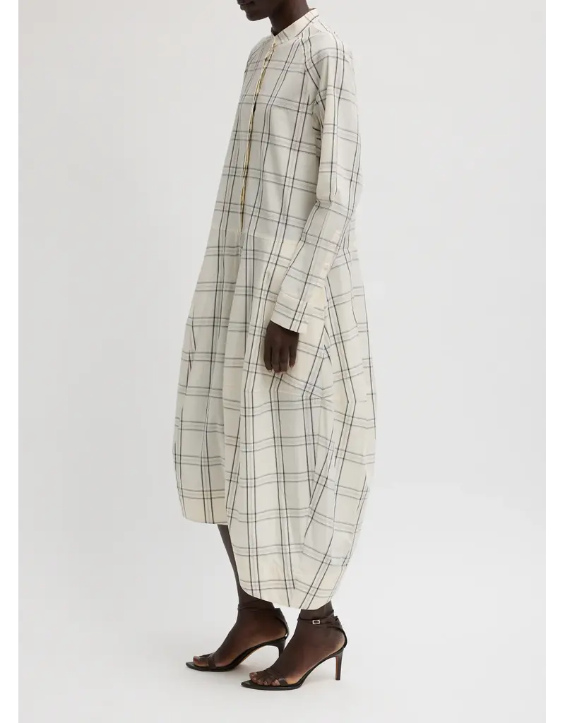 Tibi Russel Plaid Balloon Dress