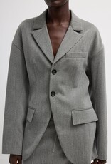 Tibi Structured Wool Sculpted Blazer