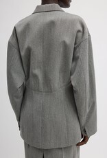 Tibi Structured Wool Sculpted Blazer